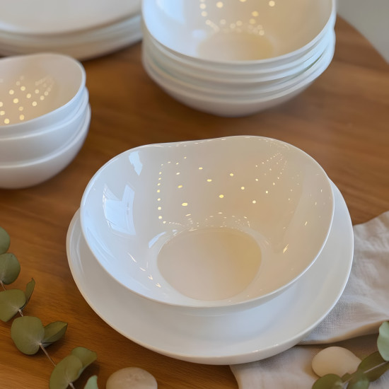 Opal Plate Set - 28 Pcs